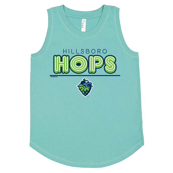 Bimm Ridder Girls Retrolight Tank Top, Hillsboro Hops